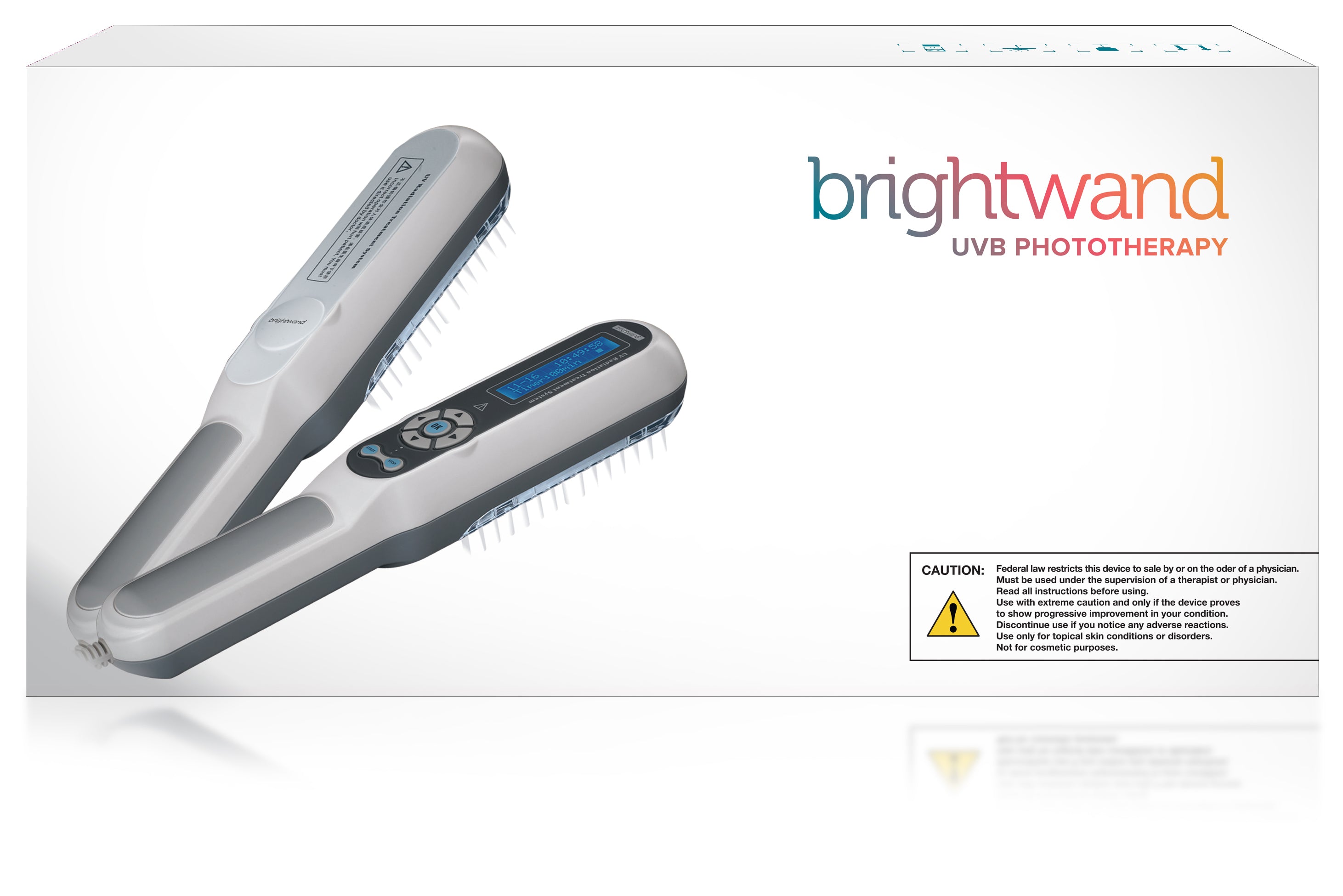 Corded UV 311nm Narrow Band Phototherapy Light by Brightwand, Light Therapy with Timer Control, Home Use with Goggles, UV/311nm – Medical Grade Philips Bulb. Treats a variety of skin conditions