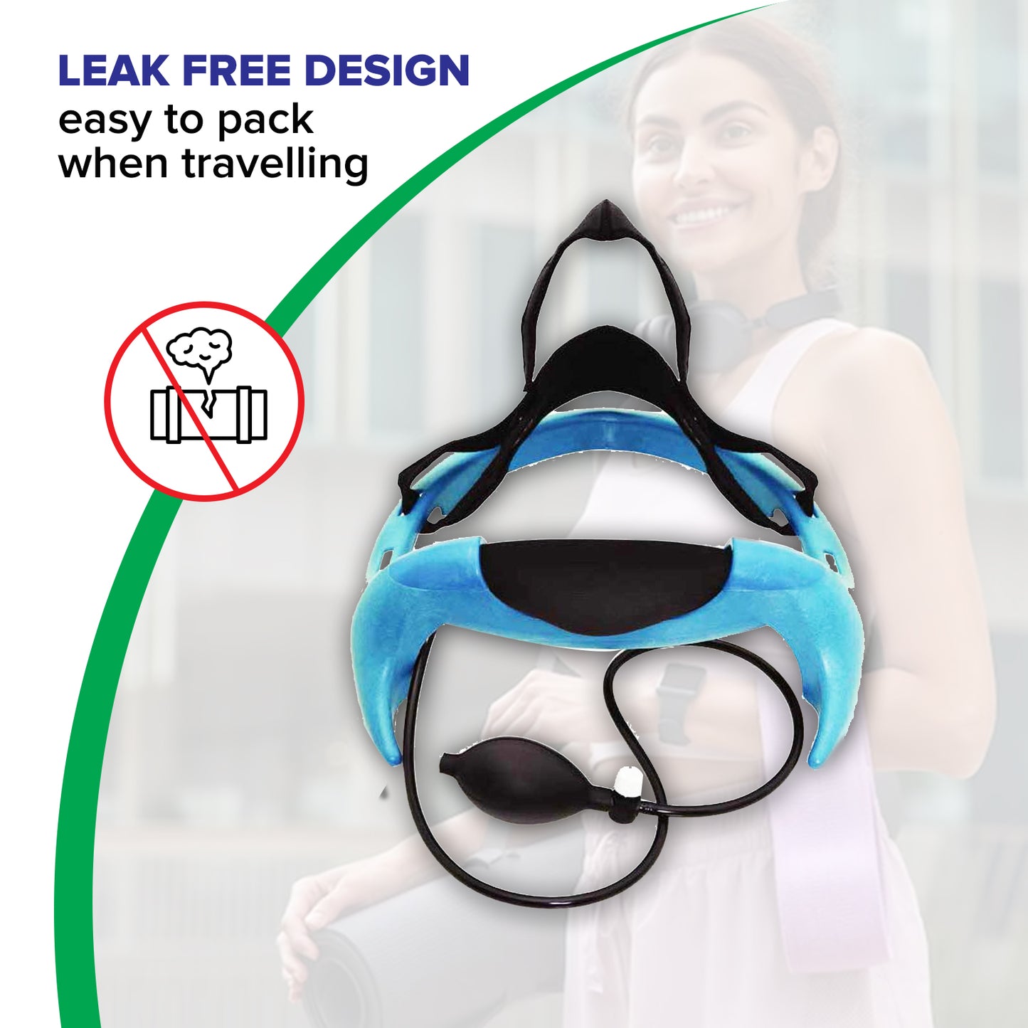 Posture Neck Traction Stand by S-Curve. Stretch and Reestablish the Cervical S-Curve, Spine Traction Disc Hydrator for upper Neck. Relieve Neck and Back Pain.