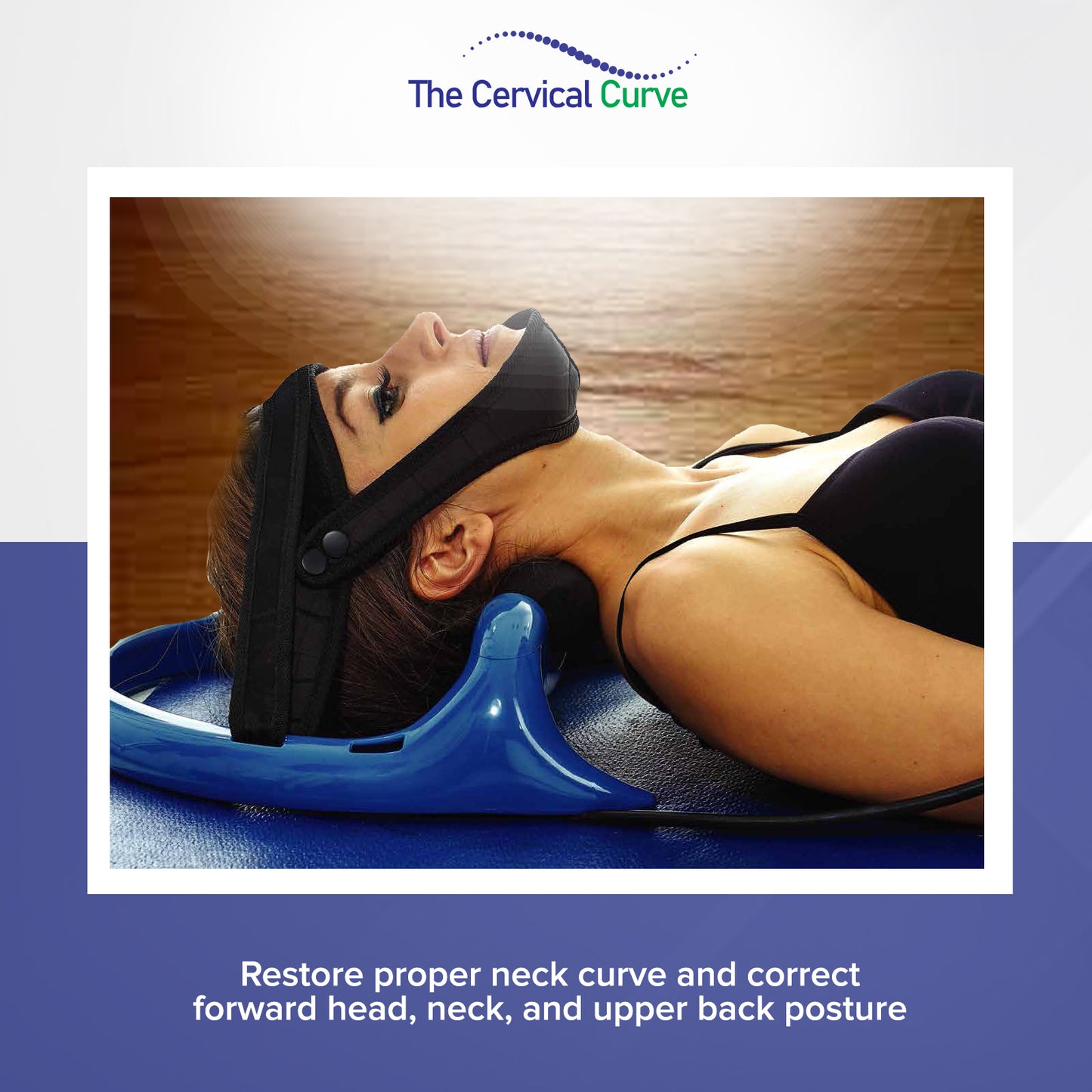 Posture Neck Traction Stand by S-Curve. Stretch and Reestablish the Cervical S-Curve, Spine Traction Disc Hydrator for upper Neck. Relieve Neck and Back Pain.