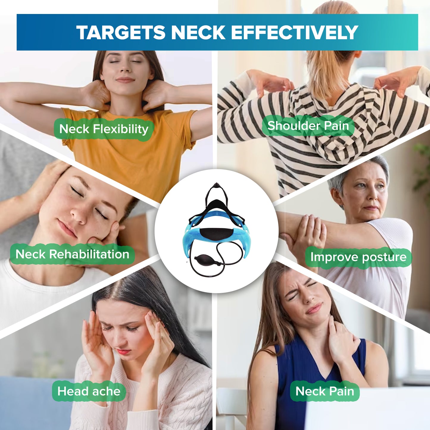 Posture Neck Traction Stand by S-Curve. Stretch and Reestablish the Cervical S-Curve, Spine Traction Disc Hydrator for upper Neck. Relieve Neck and Back Pain.