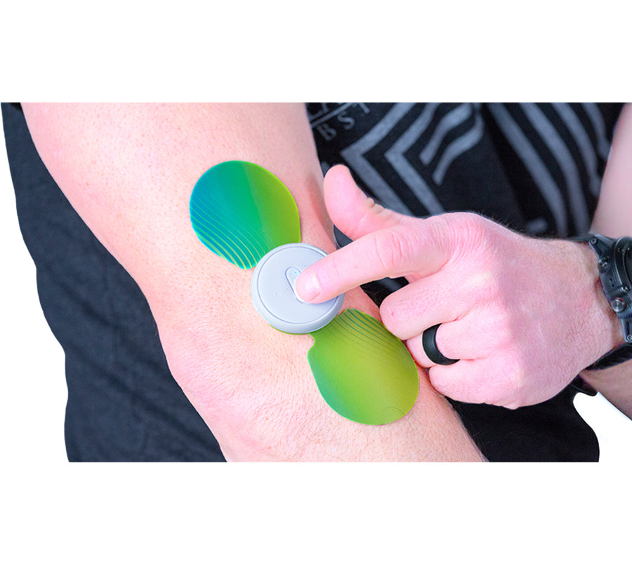iTENS presents wireless TENS unit for back pain Bluetooth Stimulator: App-controlled, rechargeable, patented wings. Ease pain in joints, back, knees.