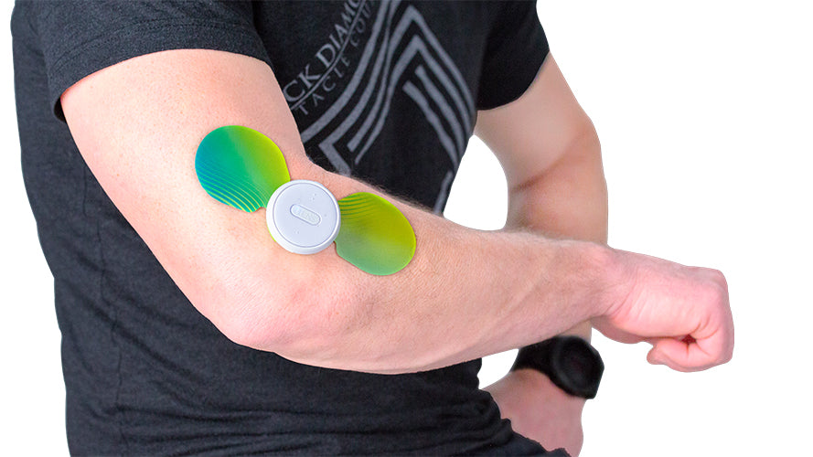 iTENS presents wireless TENS unit for back pain Bluetooth Stimulator: App-controlled, rechargeable, patented wings. Ease pain in joints, back, knees.