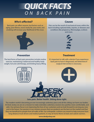 Quick Facts on Back Pain - Desk Jockey LLC