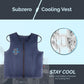 Water Circulating Cooling Vest by SubZero Hot Weather, 30000 mah Battery Powered Ice Cooling Vest, Stays Ice Cold for 2hrs/Chilly for up to 5hrs, Wireless and Portable