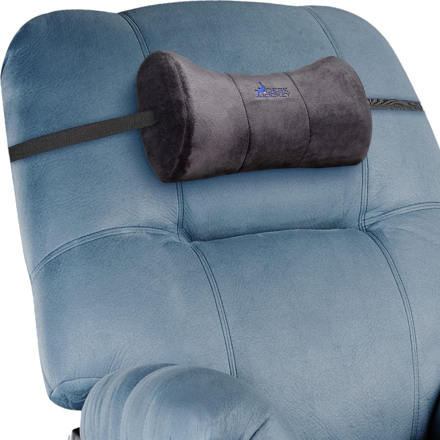 Neck Pillow Headrest Support Cushion - Clinical Grade Memory Foam for Chairs, Recliners, Driving Bucket Seats (BACK UP)