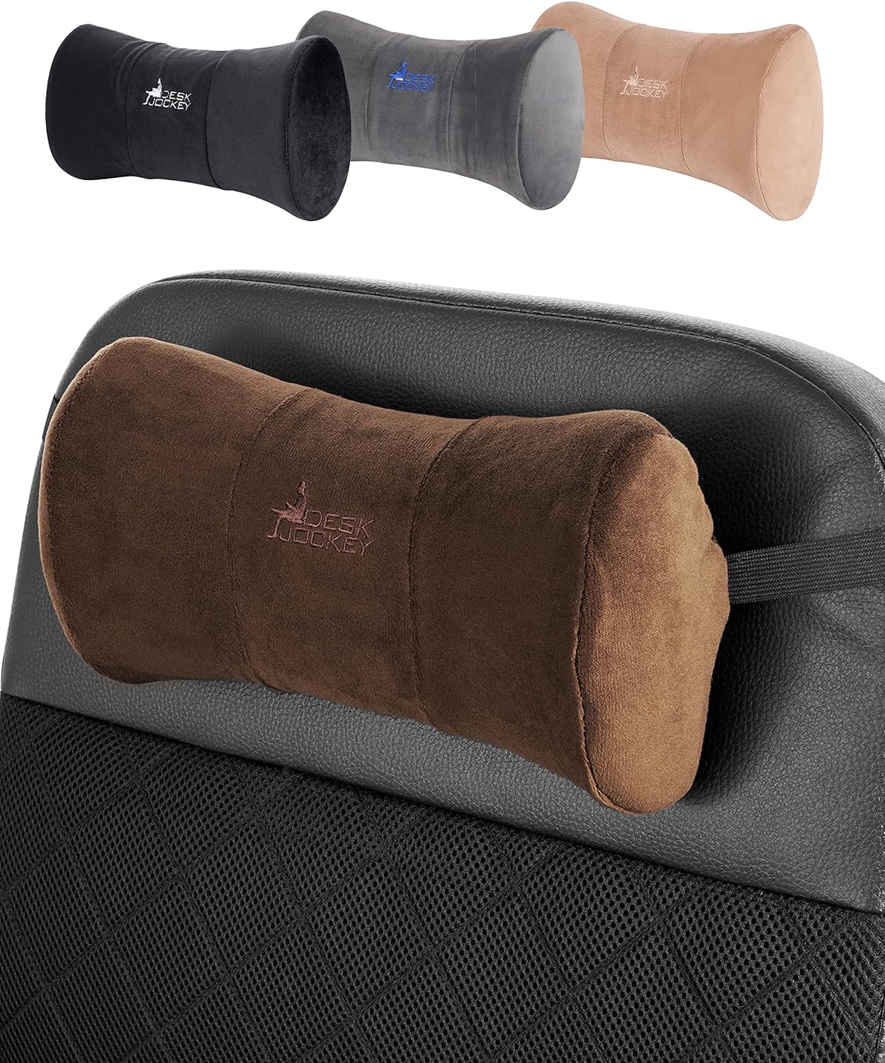 Neck Pillow Headrest Support Cushion - Clinical Grade Memory Foam for Chairs, Recliners, Driving Bucket Seats (BACK UP)