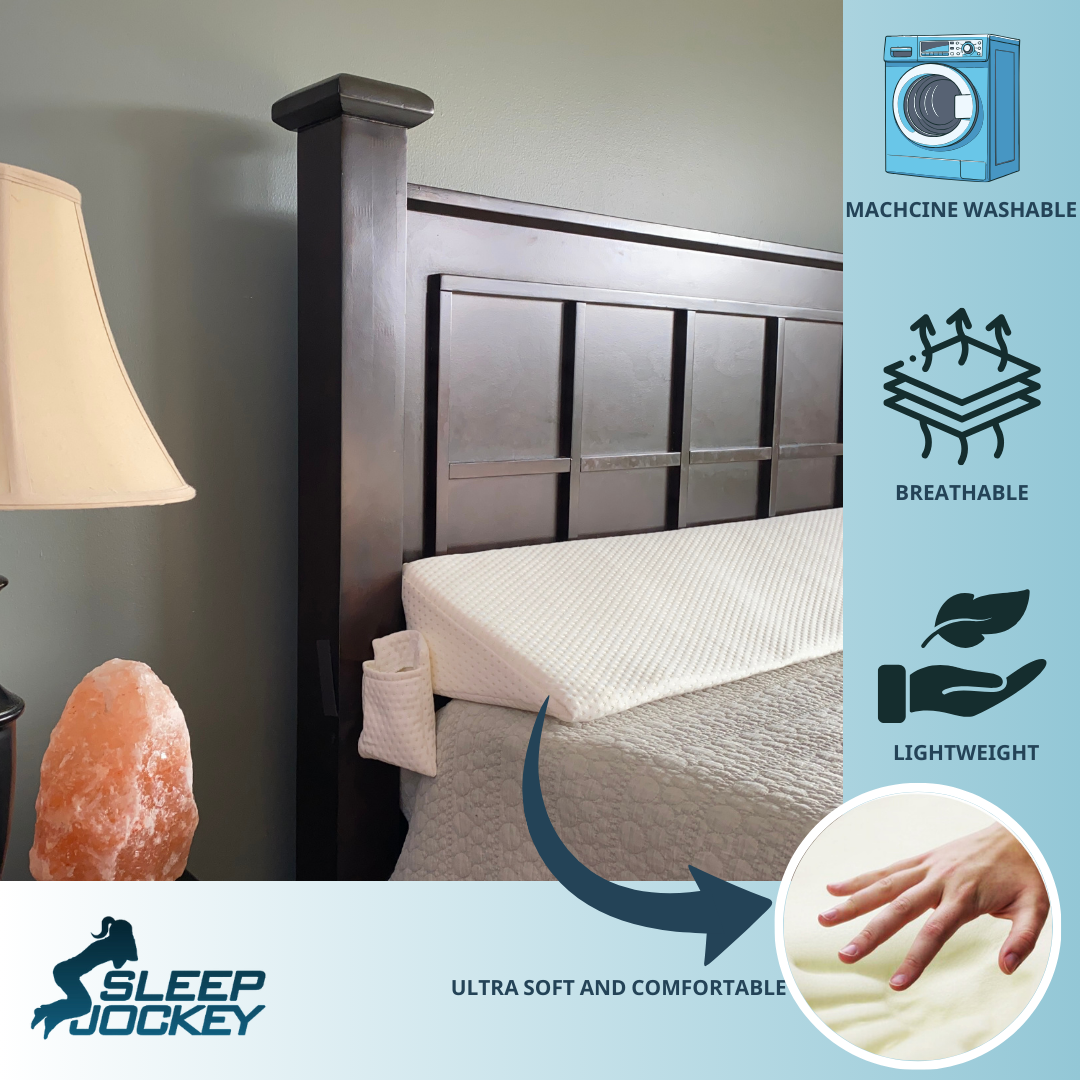 Pillow Wedge for Headboard Gap with Ultra Soft Cover - King Sized Headboard