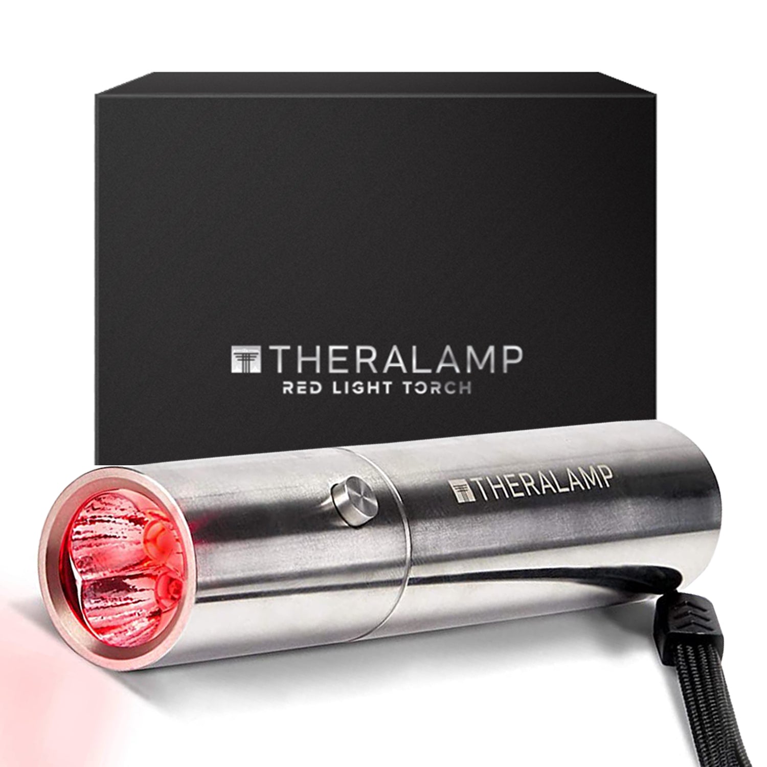 Red Light Torch by Theralamp - Handheld Medical Grade Infrared LED Light - Targeted Joint and Muscle Pain Relief - 630nm, 660nm, 850nm Wavelengths - 3000mw Rechargeable