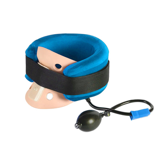 Premium Pneumatic Cervical Traction Collar – Inflatable Neck Traction Device for Pain Relief, Stretch and Decompress Neck Muscles