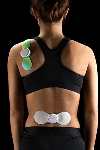 iTENS presents wireless TENS unit for back pain Bluetooth Stimulator:  App-controlled, rechargeable, patented wings. Ease pain in joints, back,  knees.