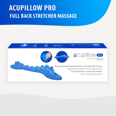 Full Back Stretch Massage Trigger Point Chiropractic Pillow by Acupillow Pro - Cervical and Lumbar Traction Stretcher Device - Myofascial Release of Pressure Point - Neck and Back Pain