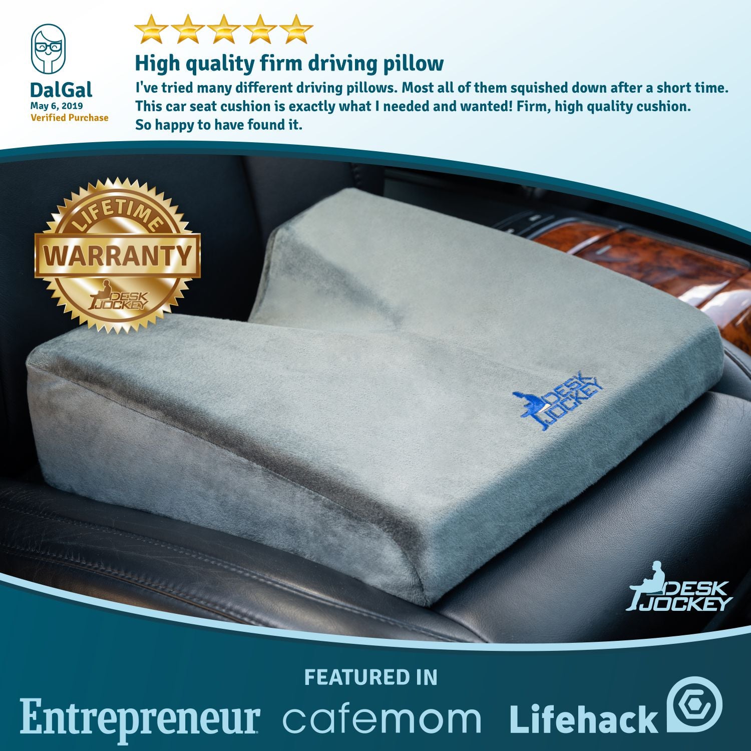 Most Comfortable Car Seat Wedge Cushion - Desk Jockey – Desk Jockey LLC